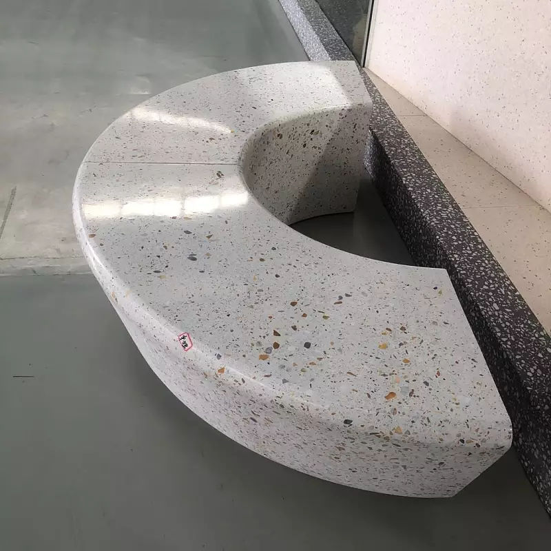 Piani per panchine in pietra di terrazzo in cemento artificiale (5)