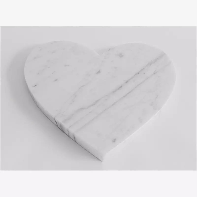 Carrara White Marble Plate polished white marble tray for Party (2)