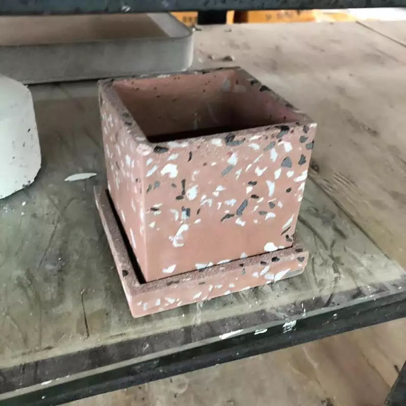 Цемент террасцо гүл құмыра (4)