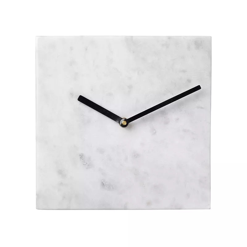 Digital Marble Stone Small Wall Clock for Home Decoration (2)