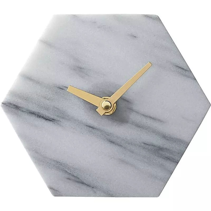 Digital Marble Stone Small Wall Clock for Home Decoration (3)