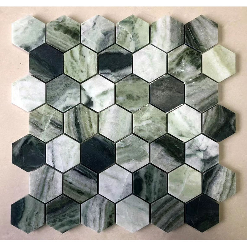 New Green material Marble tiles for bathroom and hotel decoration (2)